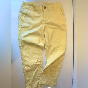 LOFT The SLIM SOFT YELLIW COTTON PANTS SZ 2P